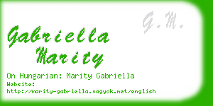 gabriella marity business card